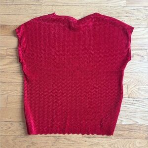 TanJay V-Neck Sweater in Bold Red